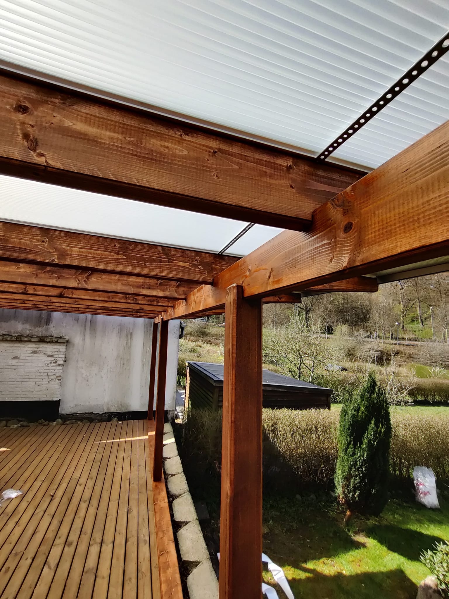 tilbygning af terrasse